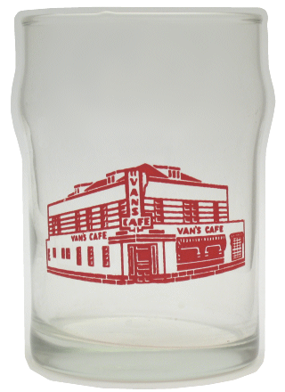 Van's Cafe Glass ca. 1955