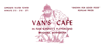 Van's Cafe Letterhead