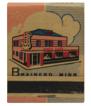 Van's Cafe Matchbook (ca. 1945) Back