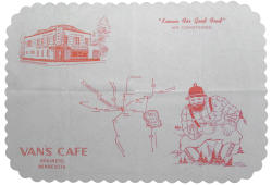 Van's Cafe Placemat